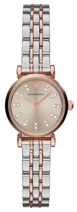 Emporio Armani Gianni T Bar Grey Dial Two Tone Steel Strap Watch For Women - AR1841 Buy Now By Emporio Armani