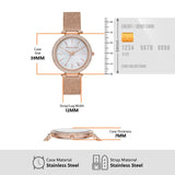 Michael Kors Darci Quartz Mother of Pearl White Dial Rose Gold Mesh Bracelet Watch For Women - MK4519 Buy Now By Michael Kors