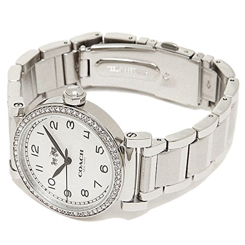 Coach Madison White Dial Silver Steel Strap Watch for Women - 14502396 Buy Now By Coach