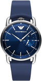 Emporio Armani Aviator Quartz Blue Dial Blue Leather Strap Watch For Men - AR11335 Buy Now By Emporio Armani