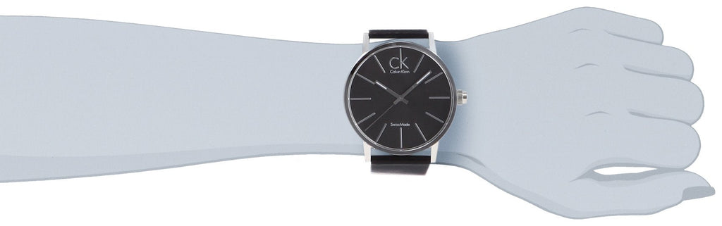 Calvin Klein Minimal Black Dial Black Leather Strap Watch for Men - K7621107 Buy Now By Calvin Klein