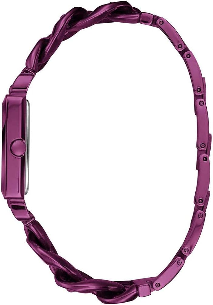Guess Vanity Analog Purple Dial Purple Steel Strap Watch For Women - W1029L4 Buy Now By Guess