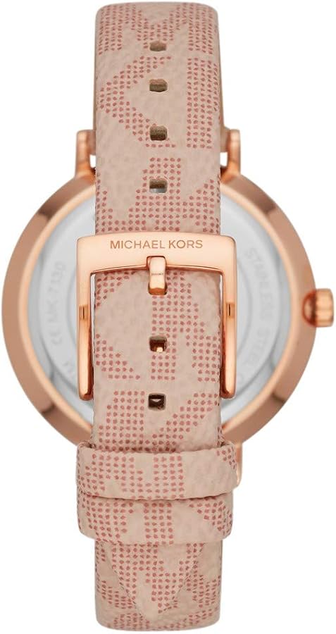 Michael Kors Jayne Three Hand Rose Gold Dial Pink Leather Strap Watch For Women - MK7130 Buy Now By Michael Kors