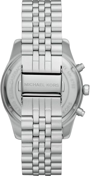 Michael Kors Lexington Chronograph Silver Dial Silver Steel Strap Watch For Men - MK8789 Buy Now By Michael Kors