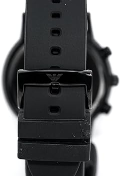 Emporio Armani Chronograph Quartz Silver Dial Black Rubber Strap Watch For Men - AR11048 Buy Now By Emporio Armani