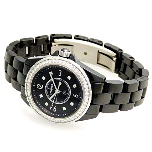 Chanel J12 Diamonds Ceramic Black Dial Black Steel Strap Watch for Women - J12 H3108 Buy Now By Chanel