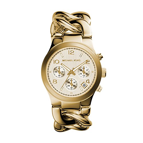 Michael Kors Runway Twist Gold Dial Gold Stainless Steel Strap Watch for Women - MK3131 Buy Now By Michael Kors