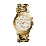 Michael Kors Runway Twist Gold Dial Gold Stainless Steel Strap Watch for Women - MK3131 Buy Now By Michael Kors