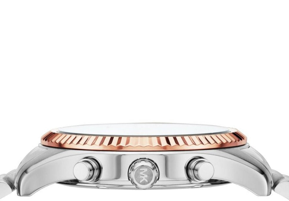Michael Kors Lexington Chronograph Brown Dial Silver Steel Strap Watch For Men - MK8732 Buy Now By Michael Kors