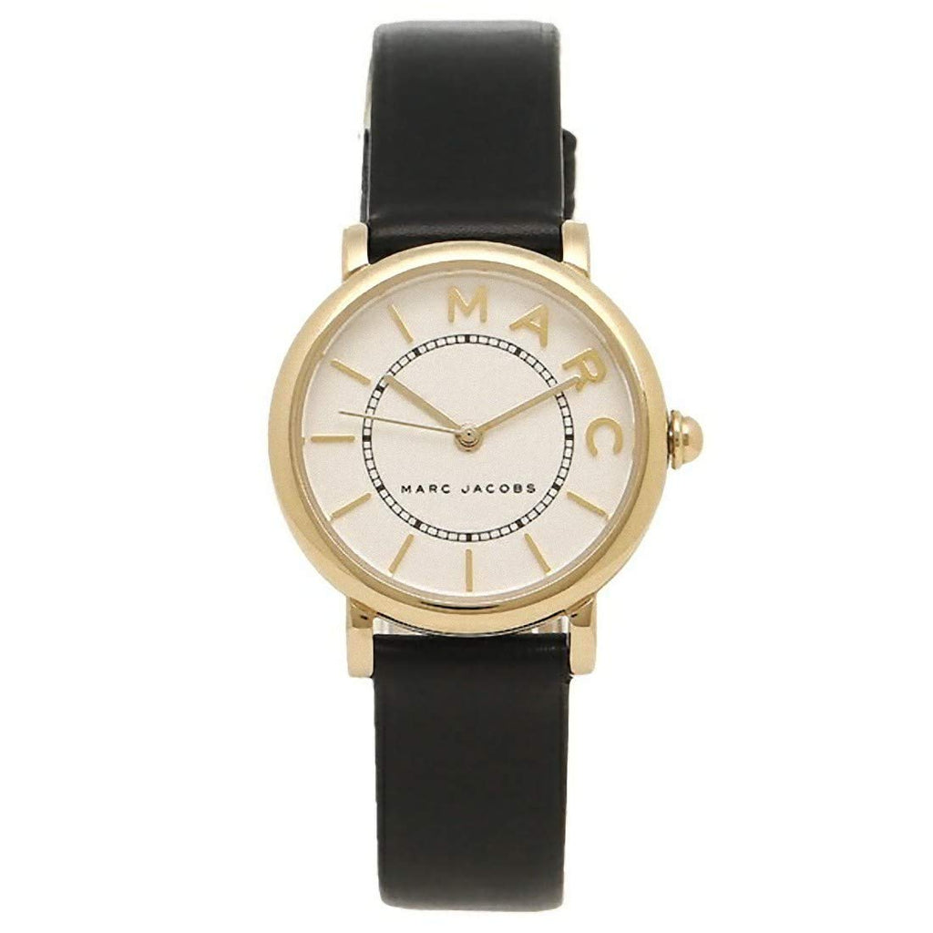 Marc Jacobs Roxy White Dial Black Leather Strap Watch for Women - MJ1537 Buy Now By Marc Jacobs