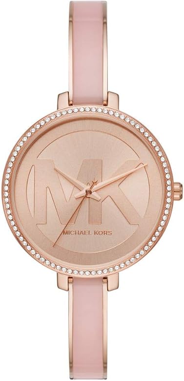 Michael Kors Jaryn Analog Rose Gold Dial Pink Steel Strap Watch For Women - MK4545 Buy Now By Michael Kors