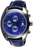Emporio Armani Sportivo Chronograph Blue Dial Blue Leather Strap Watch For Men - AR6126 Buy Now By Emporio Armani