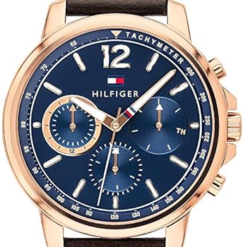 Tommy Hilfiger London Chronograph Blue Dial Brown Leather Strap Watch for Men - 1791532 Buy Now By Tommy Hilfiger