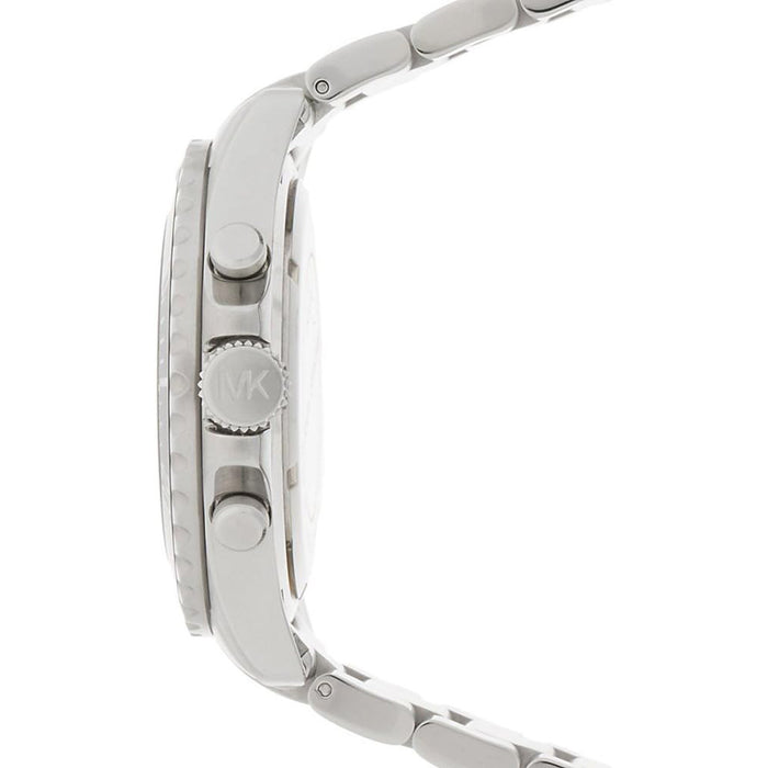 Michael Kors Everest Chronograph Black Dial Silver Steel Strap Watch For Men - MK8256 Buy Now By Michael Kors