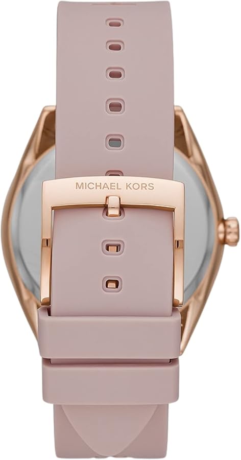 Michael Kors Janelle Three Hand Rose Gold Dial Pink Rubber Strap Watch For Women - MK7139 Buy Now By Michael Kors