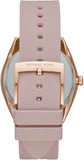 Michael Kors Janelle Three Hand Rose Gold Dial Pink Rubber Strap Watch For Women - MK7139 Buy Now By Michael Kors