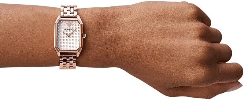 Emporio Armani Gioia Quartz Mother of Pearl Dial Rose Gold Steel Strap Watch For Women - AR11389 Buy Now By Emporio Armani