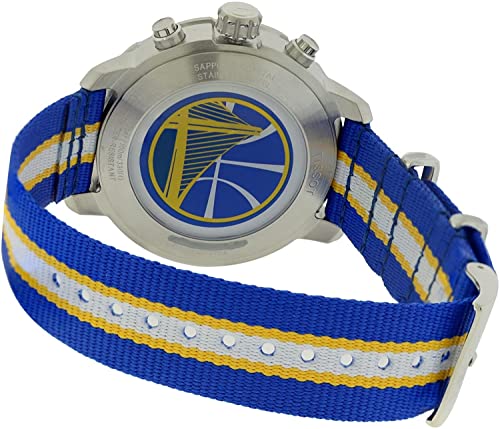 Tissot Quickster Chronograph NBA Golden State Warriors White Dial Two Tone NATO Strap Watch for Men - T095.417.17.037.15 Buy Now By Tissot