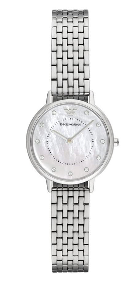 Emporio Armani Kappa Mother of Pearl Dial Silver Mesh Bracelet Watch For Women - AR2511 Buy Now By Emporio Armani