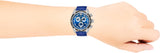 Versace V-Ray Chronograph Quartz Blue Dial Blue Leather Strap Watch for Men - VE2I00721 Buy Now By Versace
