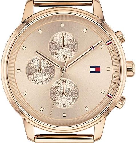 Tommy Hilfiger Blake Chronograph Rose Gold Dial Rose Gold Mesh Bracelet Watch For Women - 1781907 Buy Now By Tommy Hilfiger