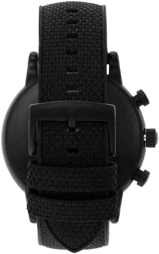 Emporio Armani Luigi Analog Black Dial Black Leather Strap Watch For Men - AR11450 Buy Now By Emporio Armani