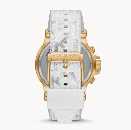 Michael Kors Dylan Chronograph White Dial White Rubber Strap Watch For Men - MK8937 Buy Now By Michael Kors