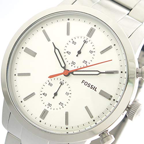 Fossil Townsman White Dial Silver Steel Strap Watch for Men - FS5346 Buy Now By Fossil
