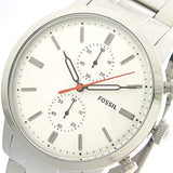 Fossil Townsman White Dial Silver Steel Strap Watch for Men - FS5346 Buy Now By Fossil