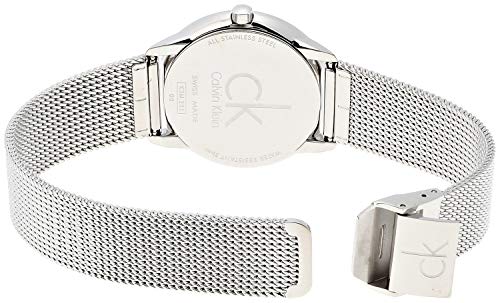 Calvin Klein Minimal Grey Dial Silver Mesh Bracelet Watch for Men - K3M22124 Buy Now By Calvin Klein