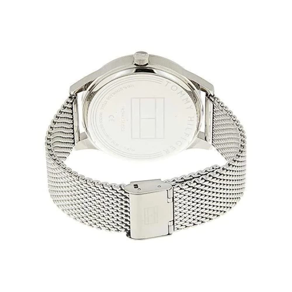 Tommy Hilfiger Damon Quartz Chronograph Black Dial Silver Mesh Bracelet Watch for Men - 1791415 Buy Now By Tommy Hilfiger