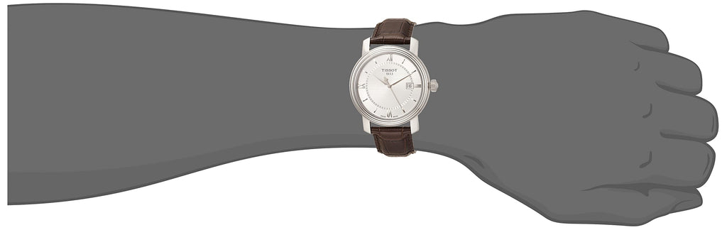 Tissot T Classic Bridgeport Silver Dial Brown Leather Strap Watch For Men - T097.410.16.038.00 Buy Now By Tissot