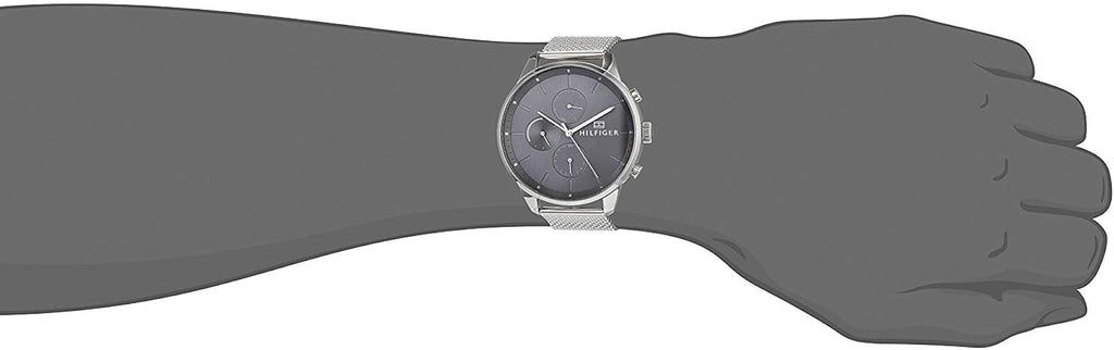 Tommy Hilfiger Chase Quartz Grey Dial Silver Mesh Bracelet Watch For Men - 1791484 Buy Now By Tommy Hilfiger