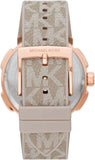 Michael Kors Sidney Chronograph White Dial Beige Leather Strap Watch For Women - MK6949 Buy Now By Michael Kors