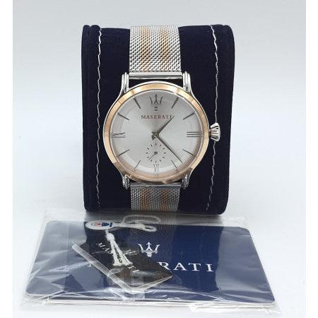 Maserati Epoca Silver Dial Two Tone Mesh Bracelet Watch For Men - R8853118005 Buy Now By Maserati