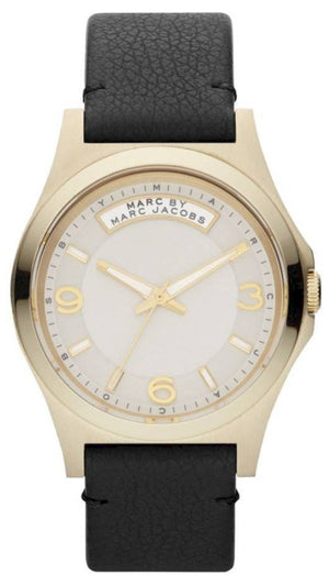 Marc Jacobs Baby Dave Gold Dial Black Leather Strap Watch for Women - MBM1264 Buy Now By Marc Jacobs