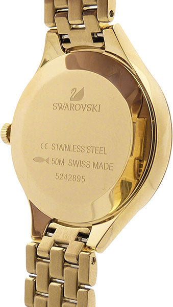 Swarovski Lovely Crystals White Dial Gold Steel Strap Watch for Women - 5242895 Buy Now By Swarovski