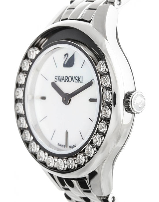 Swarovski Lovely Crystals Mini White Dial Silver Steel Strap Watch for Women - 5242901 Buy Now By Swarovski