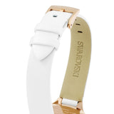 Swarovski Lovely Crystals Mother of Pearl Dial White Leather Strap Watch for Women - 5242904 Buy Now By Swarovski
