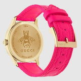 Gucci G Timeless Quartz Pink Dial Pink Leather Strap Watch For Women - YA1264115 Buy Now By Gucci