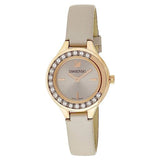 Swarovski Lovely Crystals Mini Grey Dial Grey Leather Strap Watch for Women - 5261481 Buy Now By Swarovski