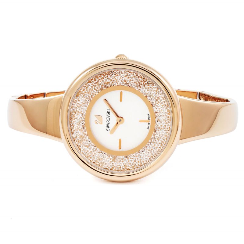 Swarovski Crystalline Bracelet White Dial Rose Gold Steel Strap Watch for Women - 5269250 Buy Now By Swarovski