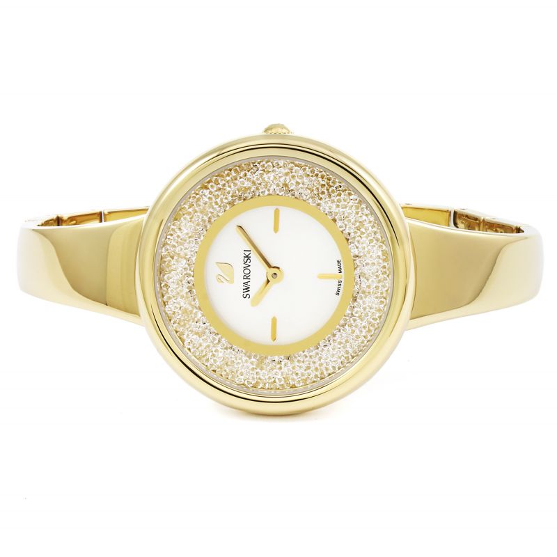 Swarovski Crystalline Bracelet White Dial Gold Steel Strap Watch for Women - 5269253 Buy Now By Swarovski