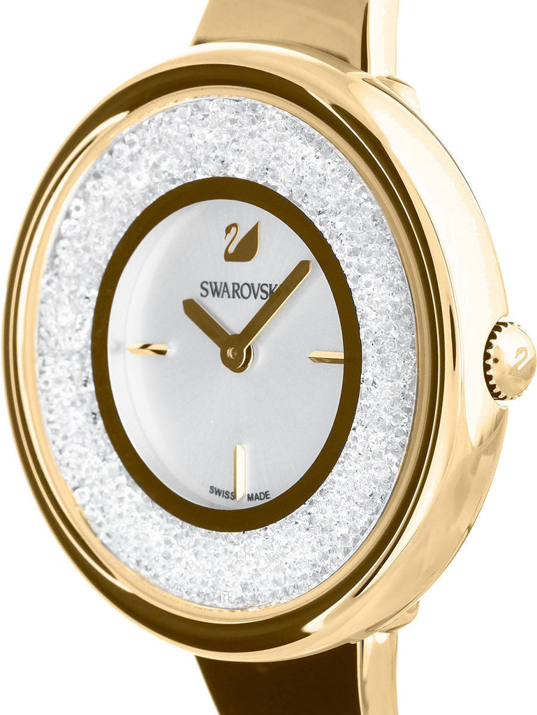 Swarovski Crystalline Bracelet White Dial Gold Steel Strap Watch for Women - 5269253 Buy Now By Swarovski