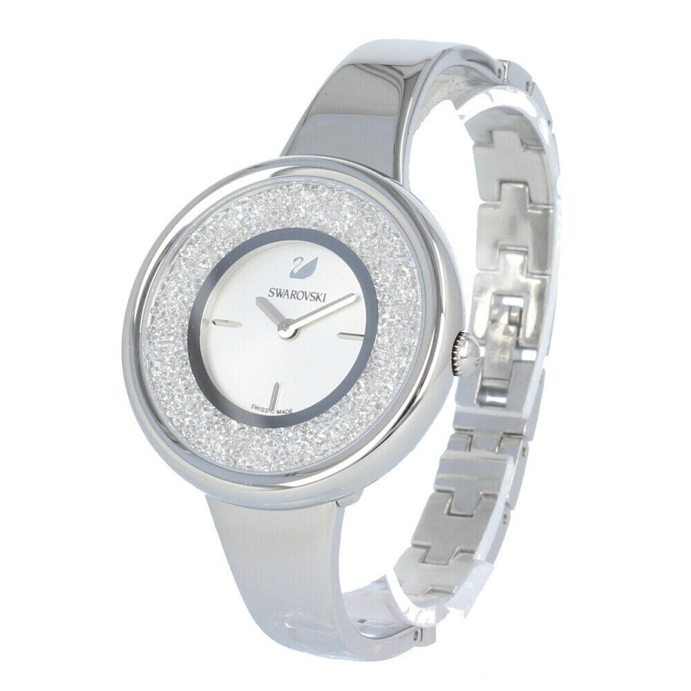 Swarovski Crystalline Pure Silver Dial Silver Steel Strap Watch for Women - 5269256 Buy Now By Swarovski