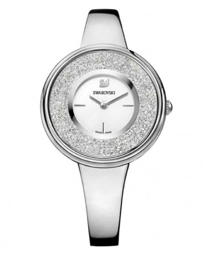Swarovski Crystalline Pure Silver Dial Silver Steel Strap Watch for Women - 5269256 Buy Now By Swarovski