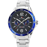 Tommy Hilfiger Erik Chronograph Blue Dial Silver Steel Strap Watch for Men - 1791366 Buy Now By Tommy Hilfiger