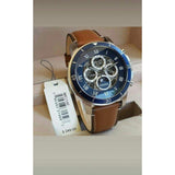 Fossil Grant Sport Automatic Skeleton Blue Dial Brown Leather Strap Watch for Men - ME3140 Buy Now By Fossil