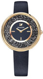 Swarovski Crystalline Pure Black Dial Black Leather Strap Watch for Women - 5275043 Buy Now By Swarovski