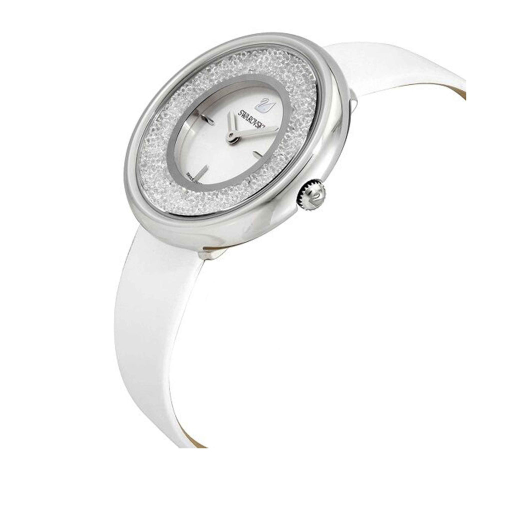 Swarovski Crystalline Pure White Dial White Leather Strap Watch for Women - 5275046 Buy Now By Swarovski
